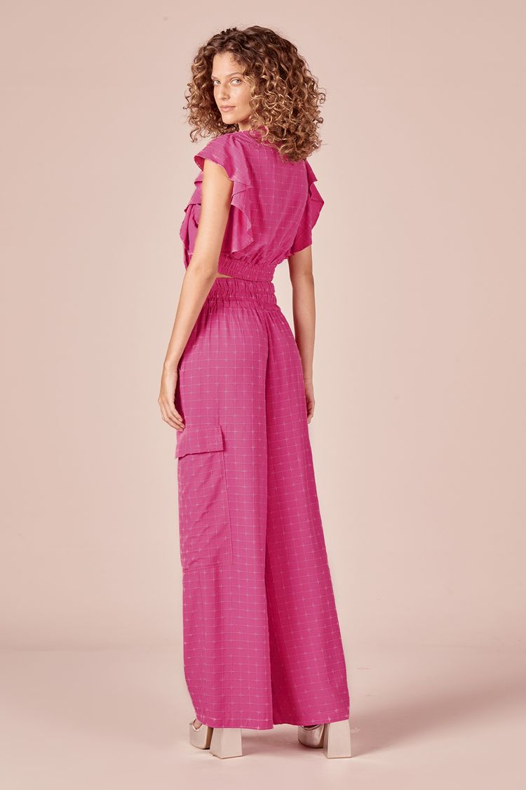BLUSA DE AMARRAR - ROSA PP - ROSA - 223522