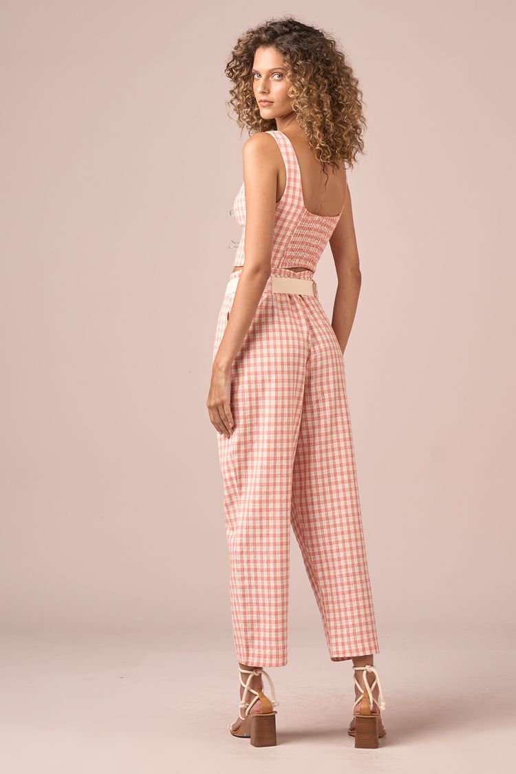 CROPPED LINHO VICHY LUREX - SUMMER PP - SUMMER - 223934