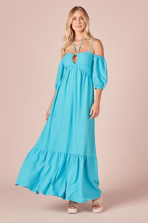 VESTIDO LONGO OMBROS DE FORA-BEACH