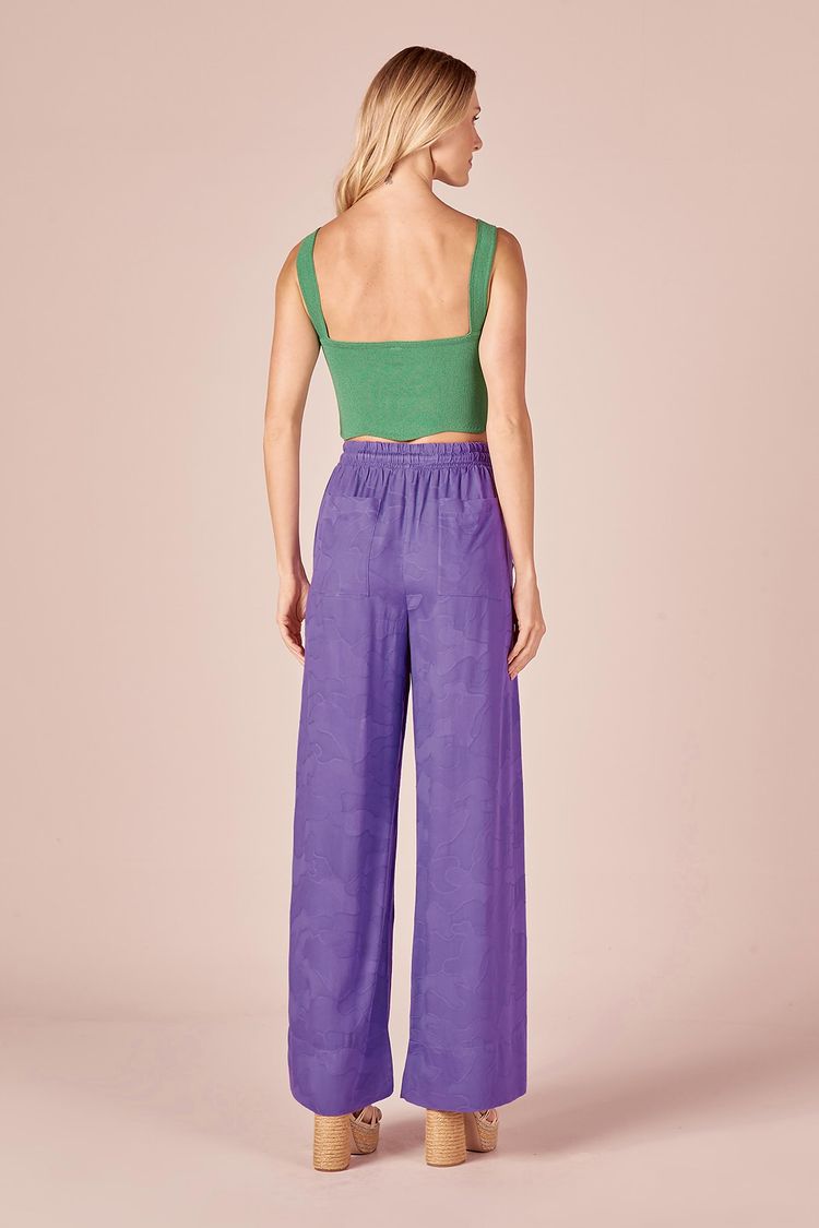 CALCA RETA VISCOSE DESENHOS - VIOLETA PP - VIOLETA - 228139