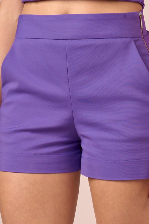 SHORT TRICOLINE BASICO - VIOLETA