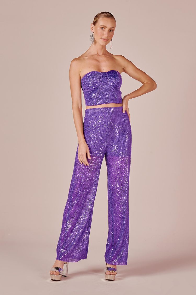 CALCA RETA PAETE - VIOLETA PP - VIOLETA - 228314