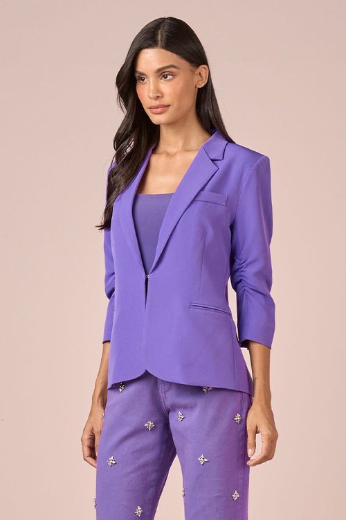 BLAZER BASICO 3/4 - VIOLETA