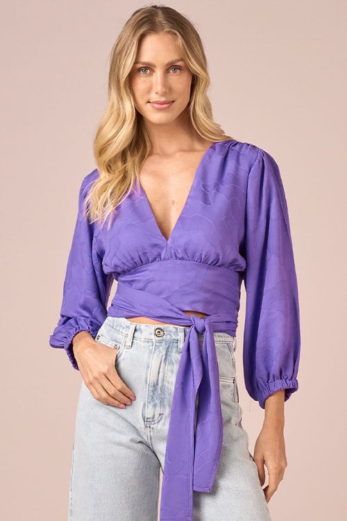 BLUSA MANGA AMPLAS - VIOLETA