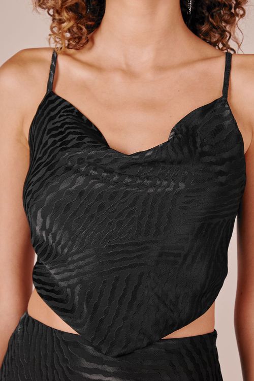 CROPPED AMARRACAO COSTAS - PRETO