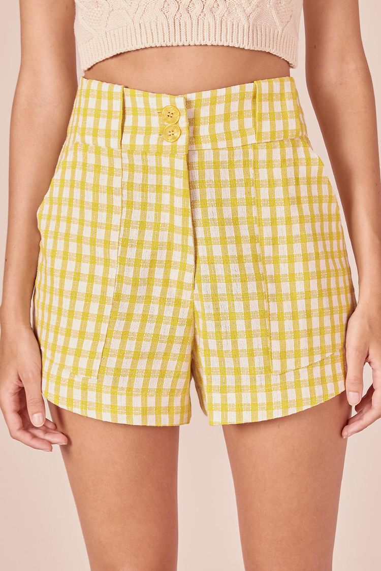 SHORT LINHO VICHY - GOLD P - GOLD - 230273