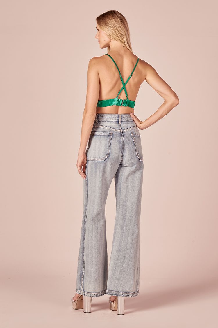 CALCA JEANS DET LATERAL - JEANS 36 - JEANS - 230434
