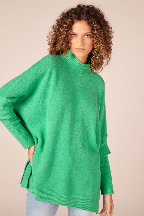 MAXI BLUSA MG TRICOT -
MACA VERDE