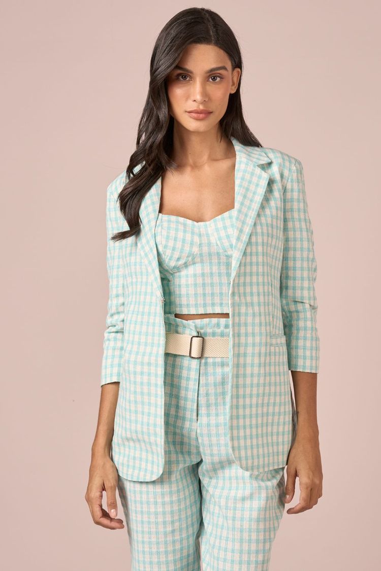 BLAZER LINHO ALONGADO - AGUA PP - AGUA - 231548