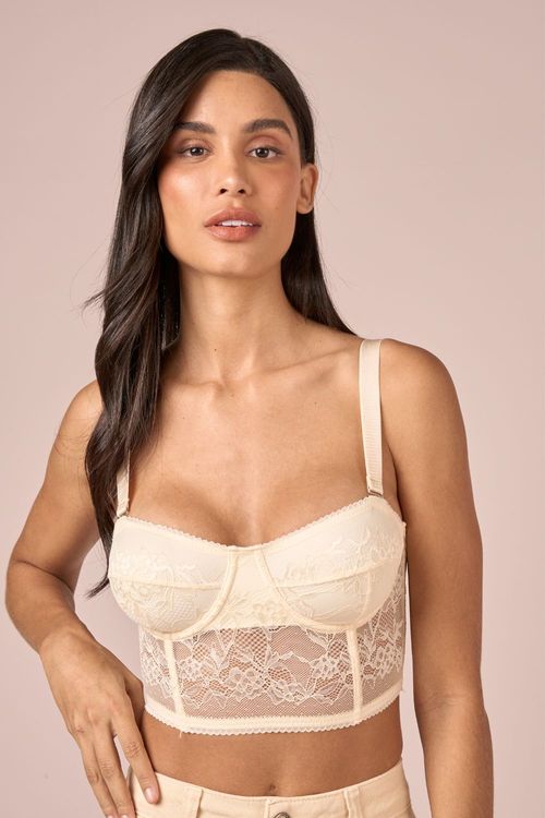 TOP CORSET ALCA LARGA - OFF WHITE