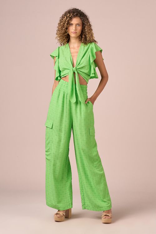 CALCA PANTALONA C/ BOLSOS - LIME