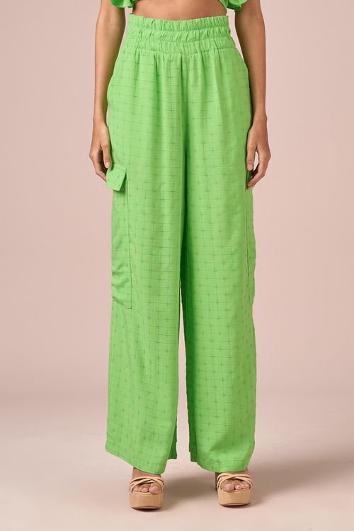 CALCA PANTALONA C/ BOLSOS - LIME