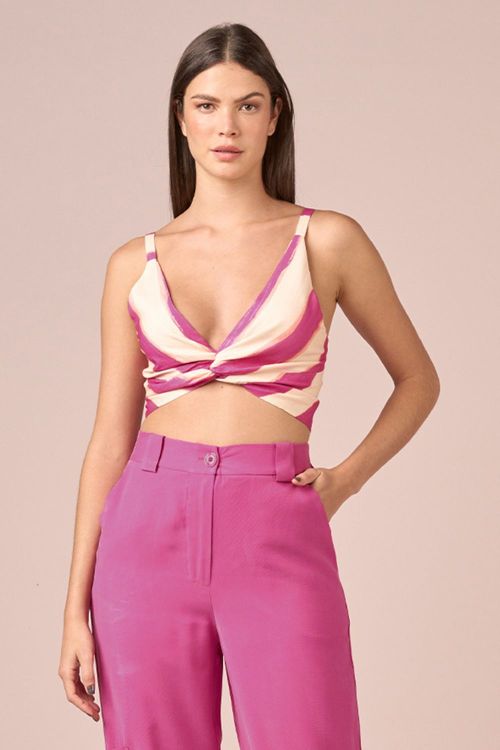 TOP TORCAO FRENTE - EST LISTRADO NAVY ROSA