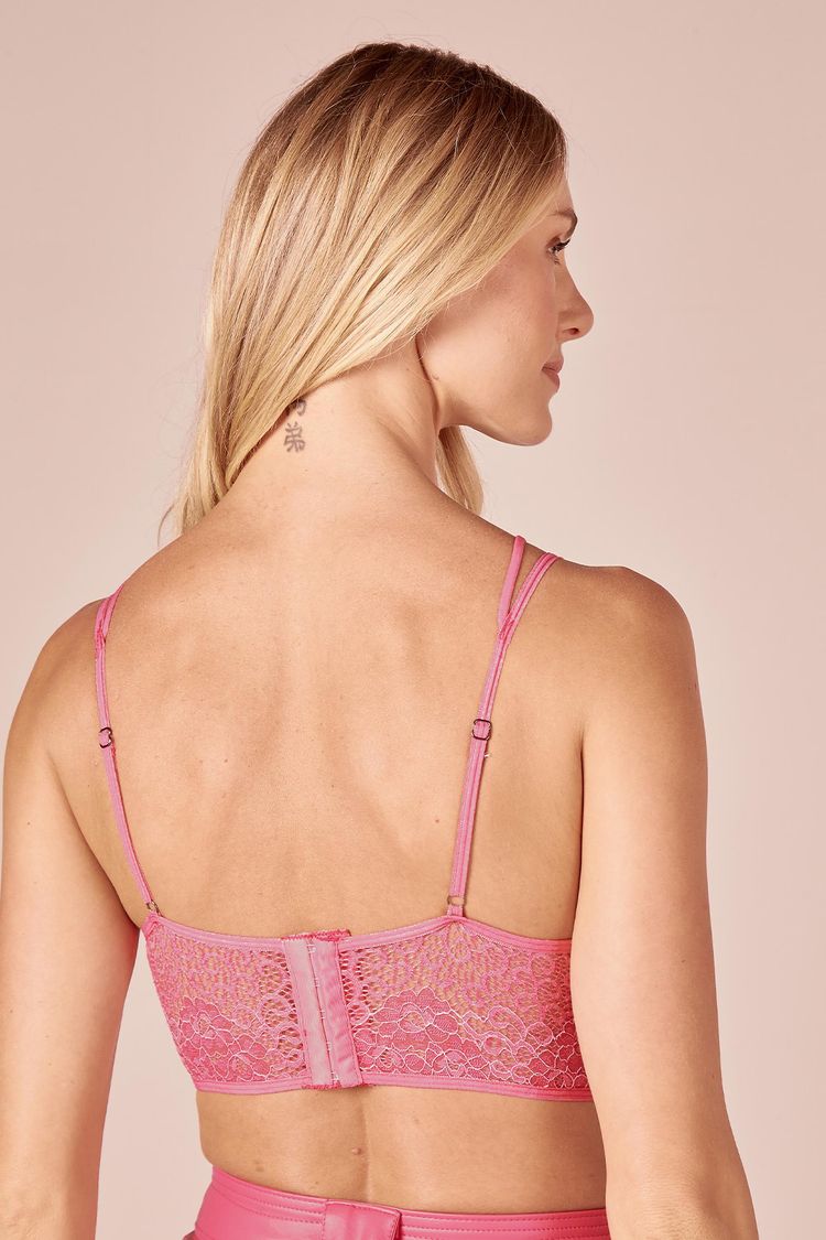 TOP RENDA C/ ARO - CARMIM P - CARMIM - 232035