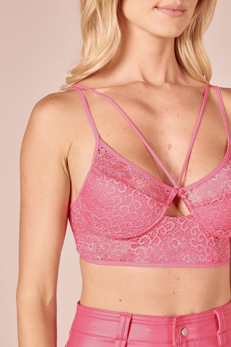 TOP RENDA C/ ARO - CARMIM P - CARMIM - 232036