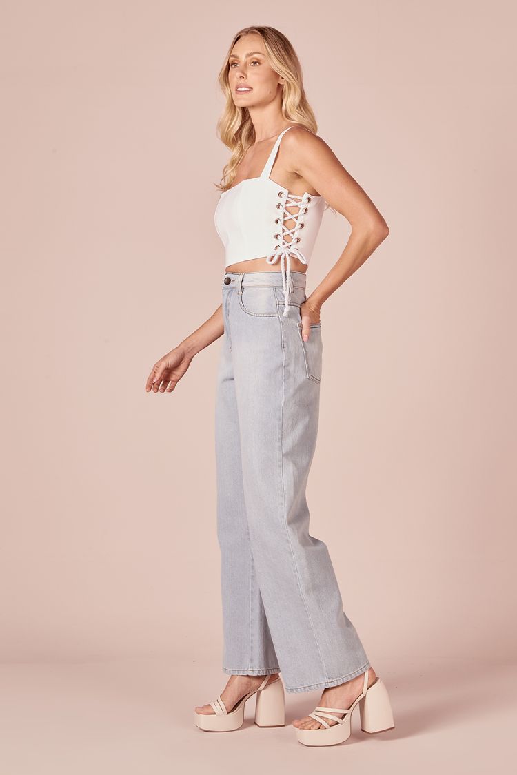 CALCA JEANS BASICA - JEANS CLARO 36 - JEANS CLARO - 232580