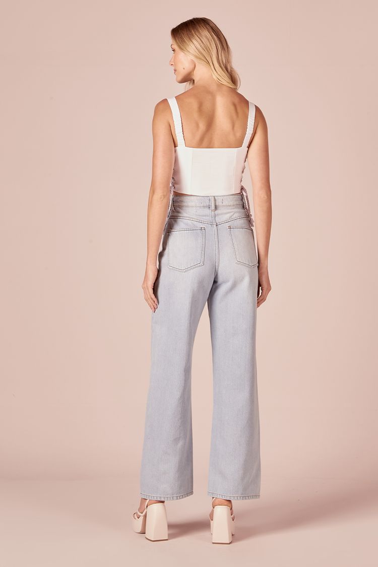 CALCA JEANS BASICA - JEANS CLARO 36 - JEANS CLARO - 232586