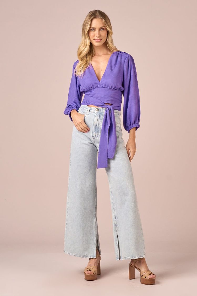 CALCA JEANS C/ ABERTURA -
JEANS CLARO 36 - JEANS CLARO - 233158