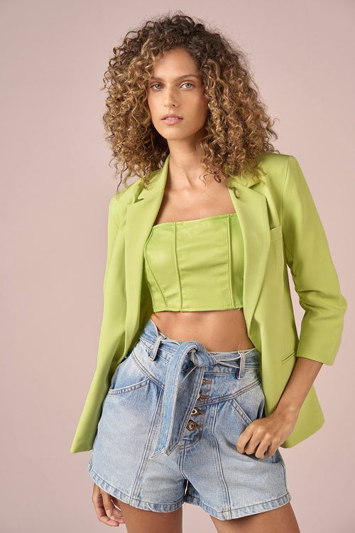 CORPETE CROPPED COURO - ACIDO