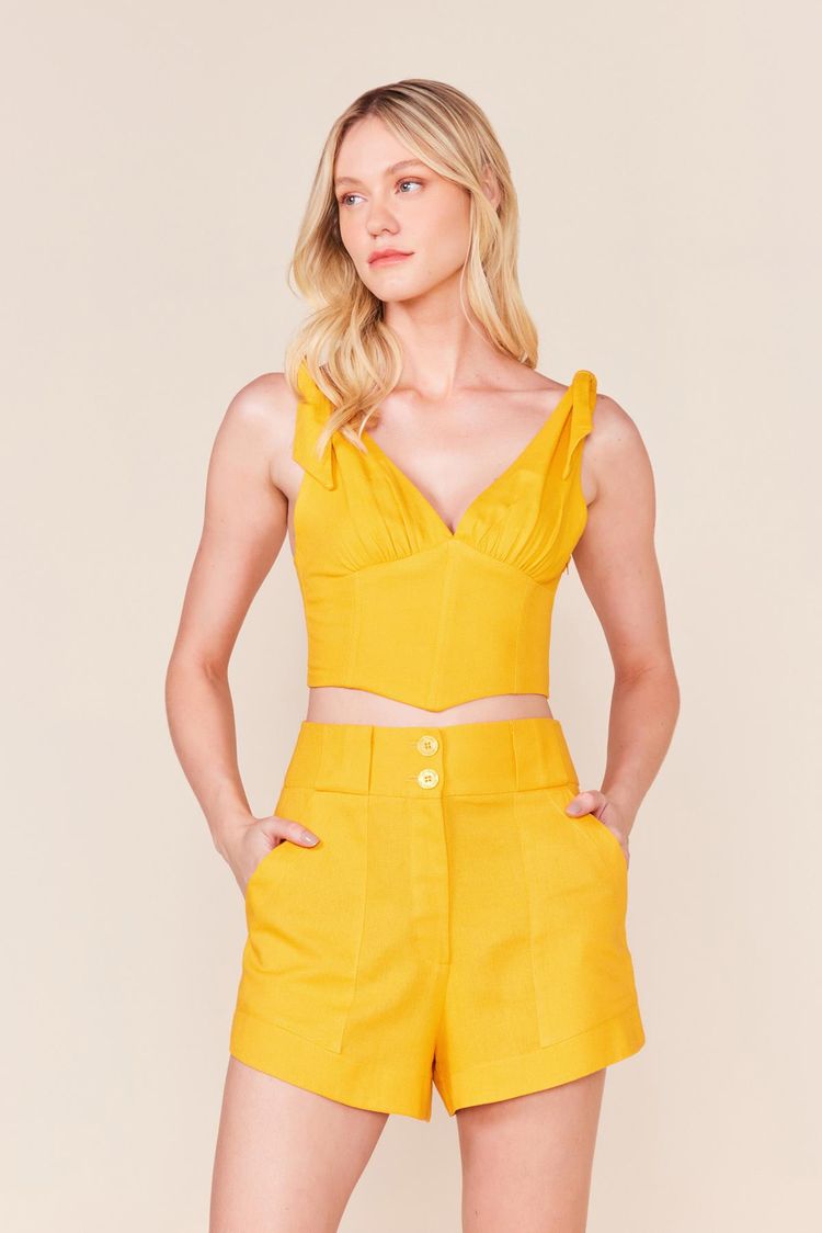 SHORT COS LARGO 2 BOTOES -SUNSET P - SUNSET - 233725