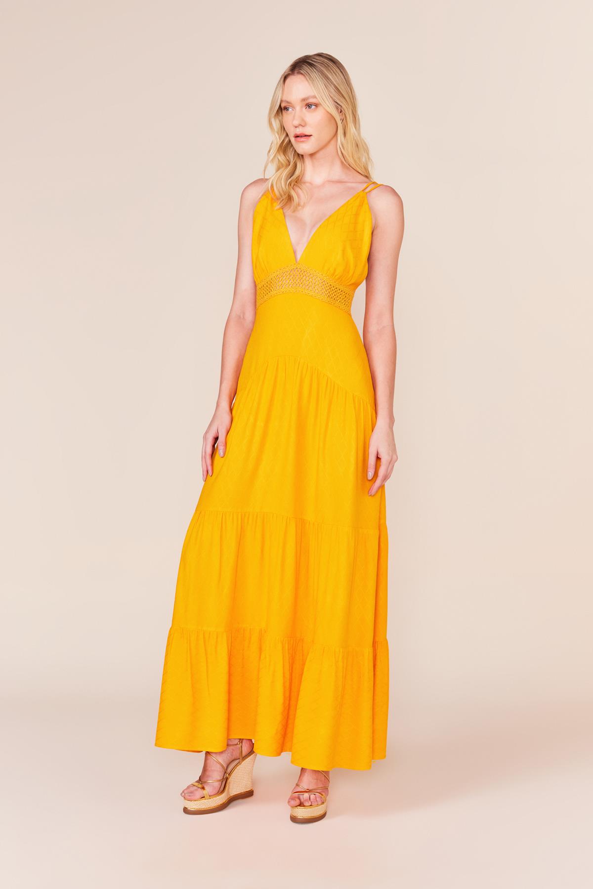 VESTIDO LONGO ENTREMEIO-SUNSET G - SUNSET - 233907