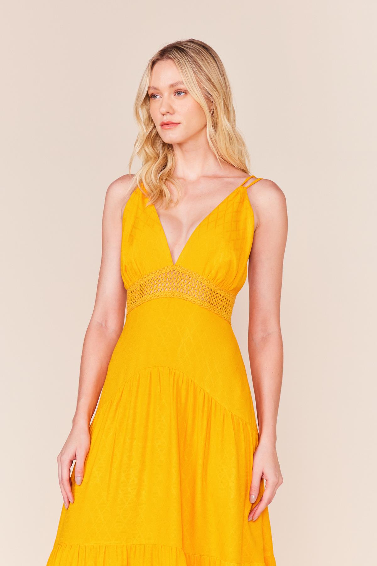 VESTIDO LONGO ENTREMEIO-SUNSET G - SUNSET - 233912