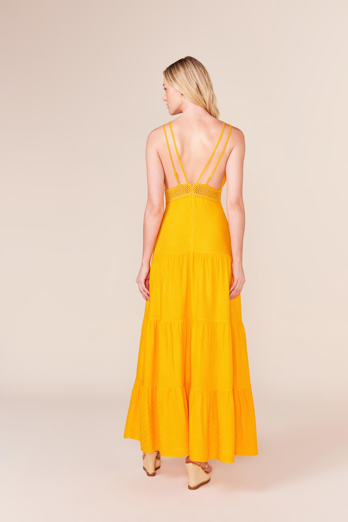 VESTIDO LONGO ENTREMEIO-SUNSET G - SUNSET - 233917