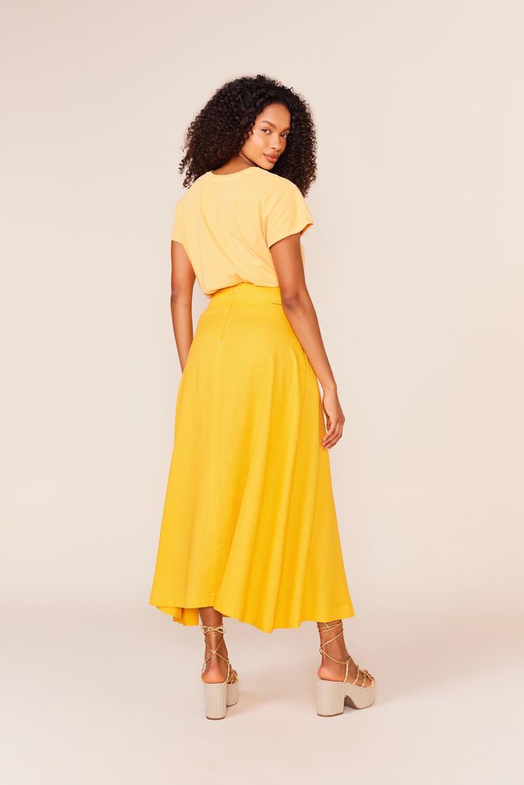 T-SHIRT SILK GOLDEN HOUR - SUNSET P - SUNSET - 234089
