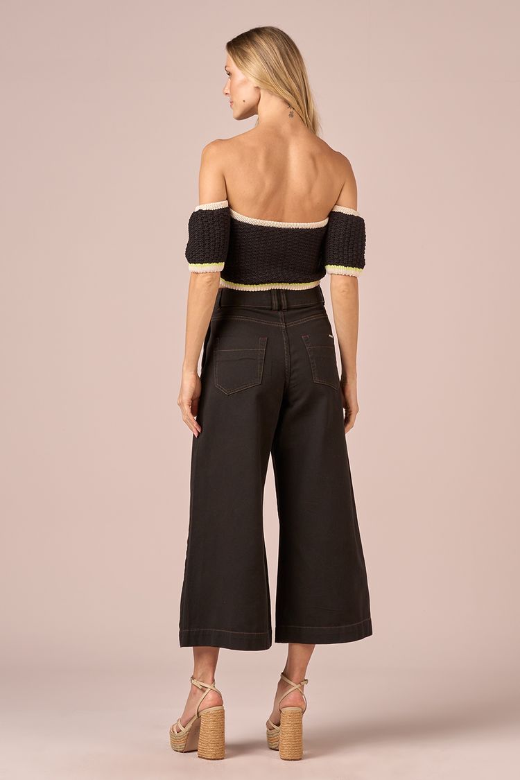CALCA SARJA PANTACOURT -PRETO 36 - PRETO - 235630