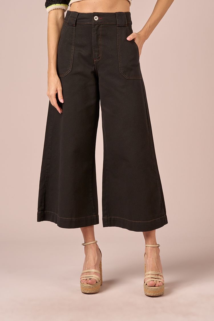 CALCA SARJA PANTACOURT -PRETO 36 - PRETO - 235636