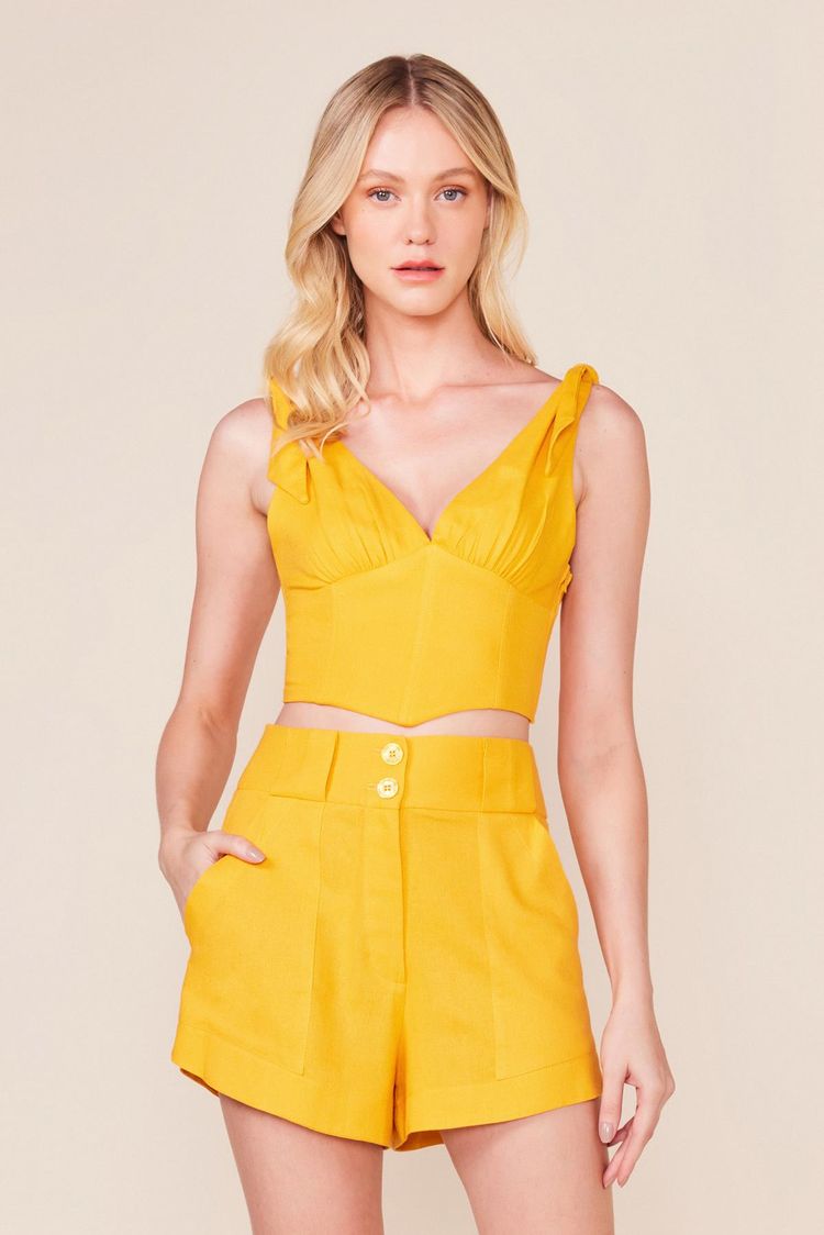 SHORT COS LARGO 2 BOTOES -SUNSET P - SUNSET - 235835