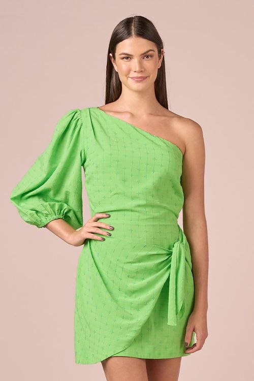 VESTIDO PAREO 1 OMBRO-LIME