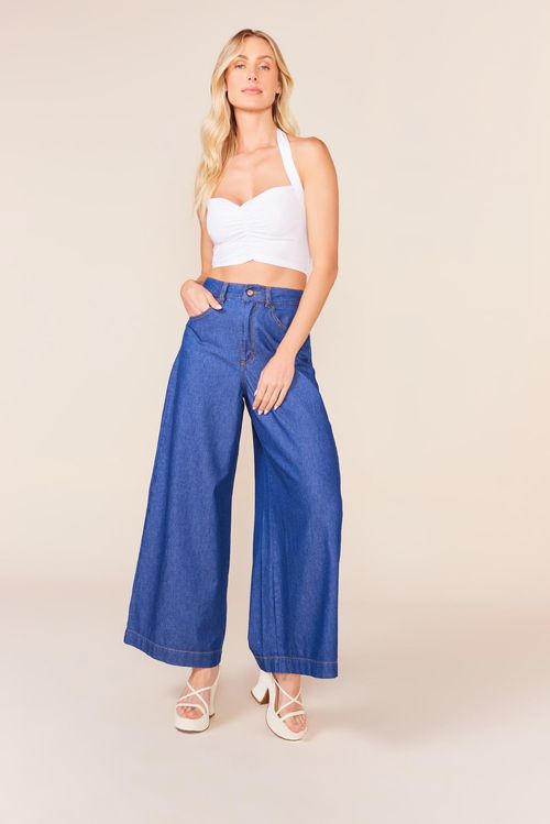 CALCA PANTALONA JEANS - JEANS ESCURO