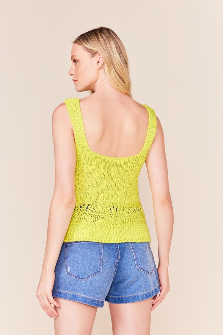 BLUSA PONTO LARGO TRICOT - LIMAO P - LIMAO - 237081
