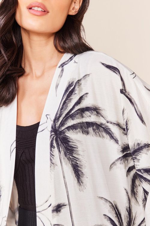 KIMONO ALONGADO ESTAMPADO - EST COCONUT