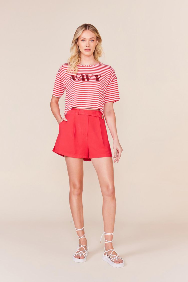 SHORT PALA LATERAL - VERMELHO P - VERMELHO - 239078