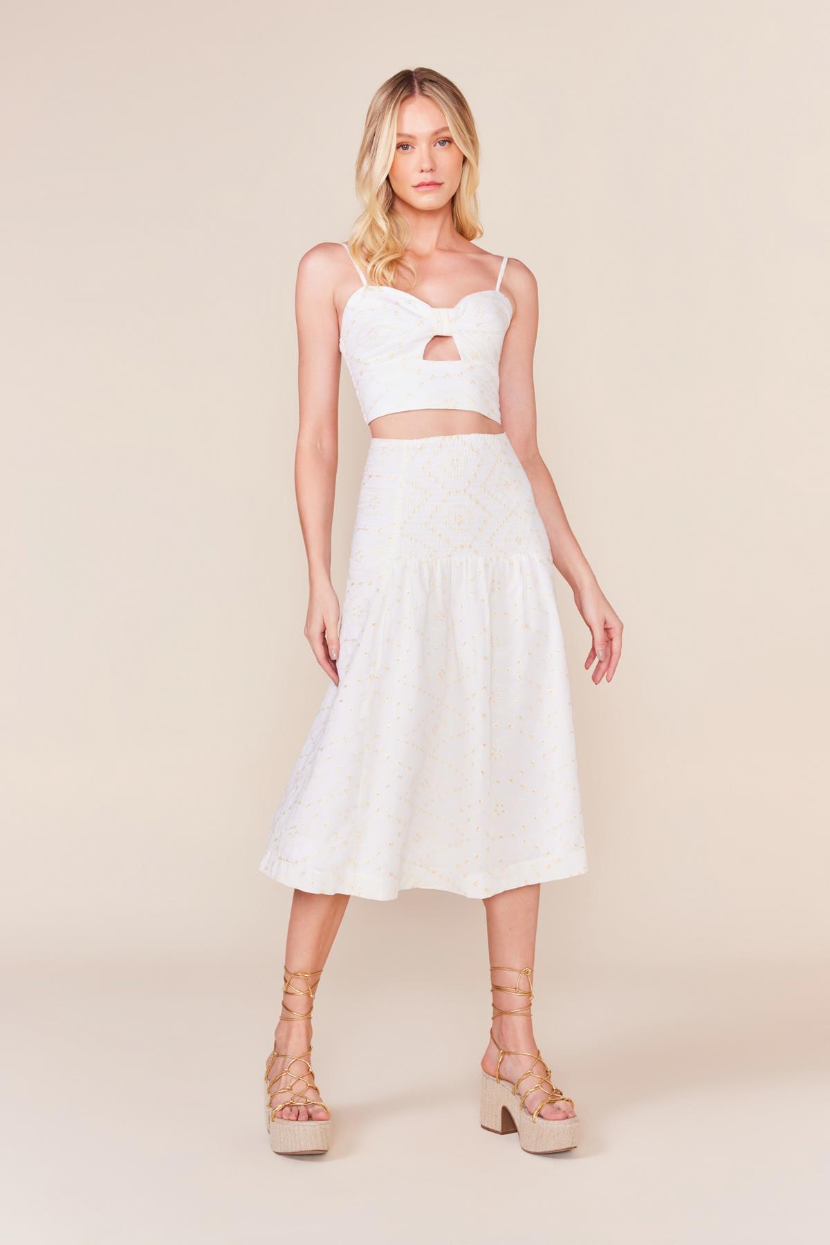 TOP CROPPED LAISE C/ NO - BRANCO PP - BRANCO - 240455