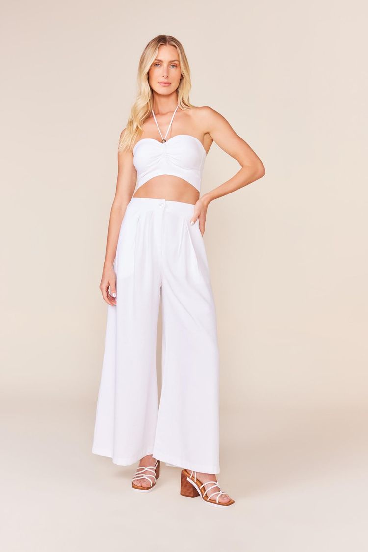 CALCA ALFAIATARIA AMPLA - BRANCO G - BRANCO - 240573