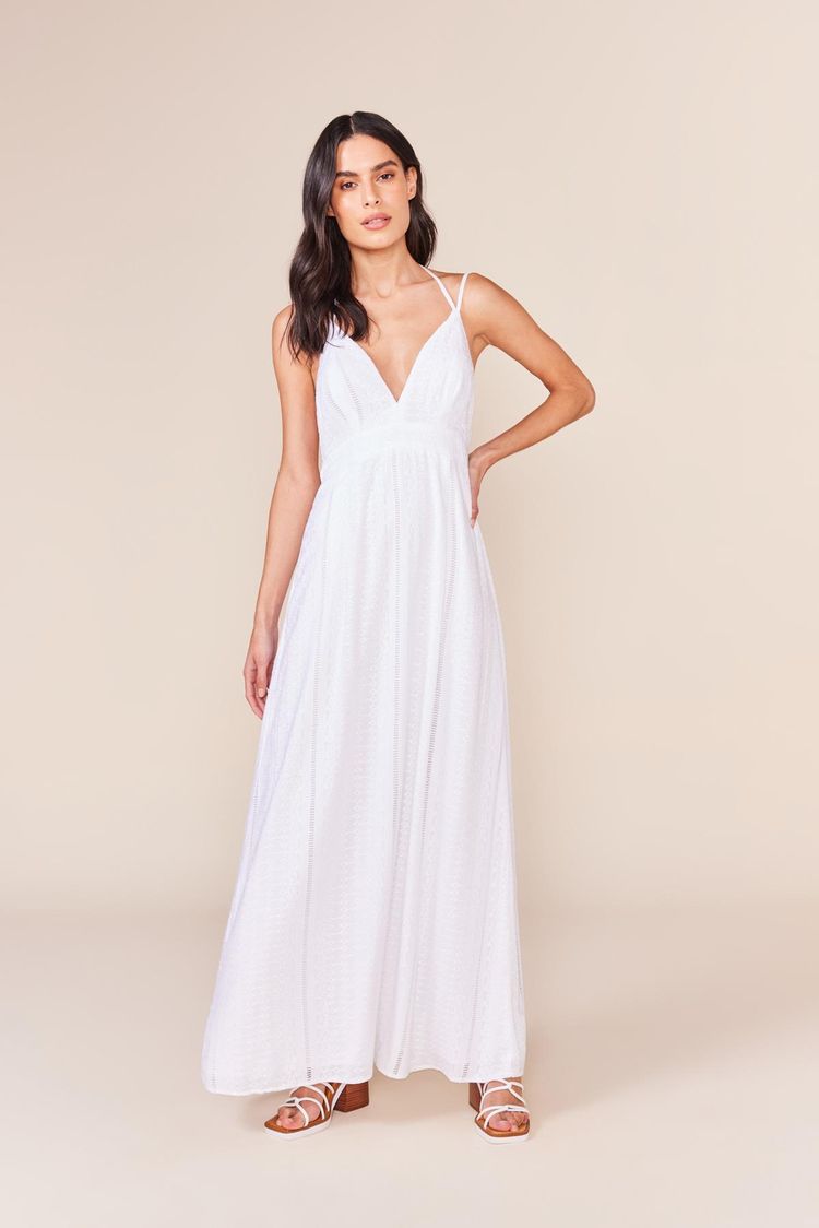 VESTIDO LONGO NEW LAISE-BRANCO M - BRANCO - 240752