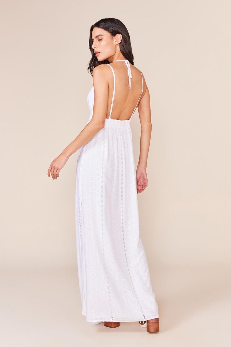 VESTIDO LONGO NEW LAISE-BRANCO M - BRANCO - 240761