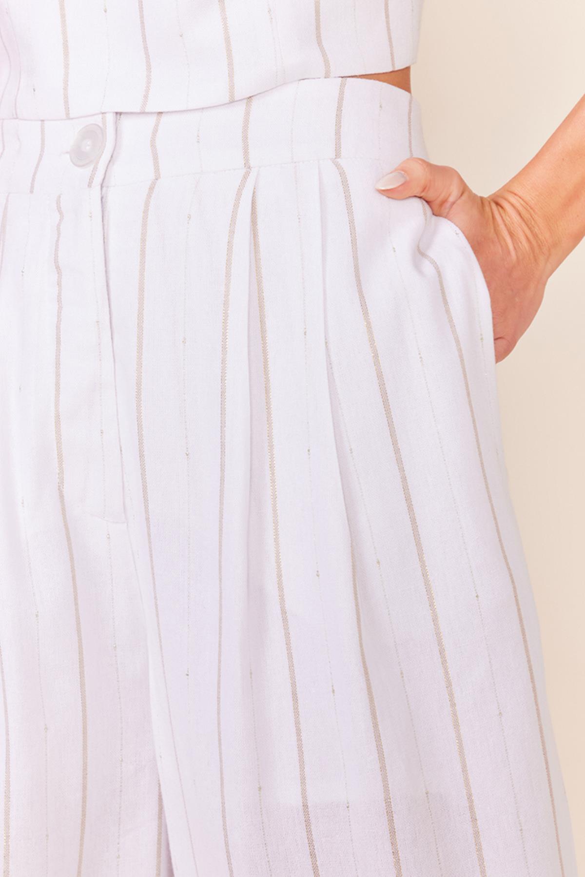 CALCA LINHO DET LUREX - BRANCO PP - BRANCO - 242891