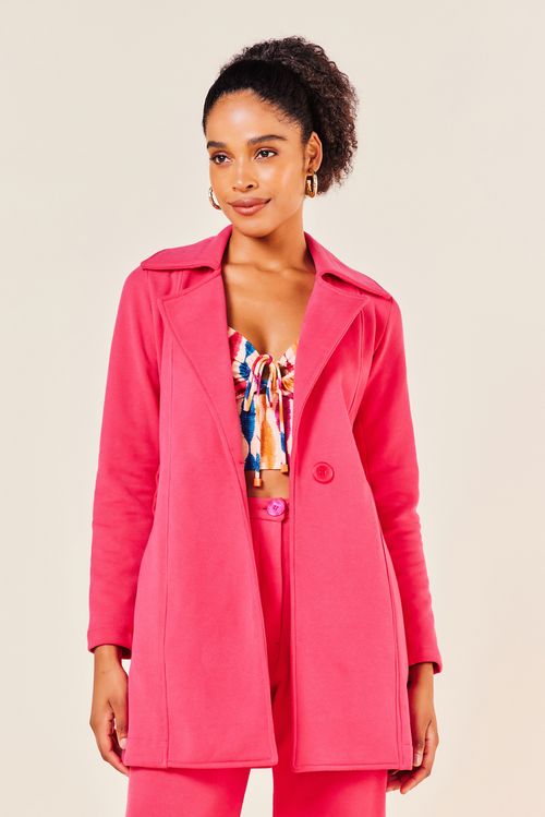 TRENCH COAT NEW MOLETOM -MAGENTA