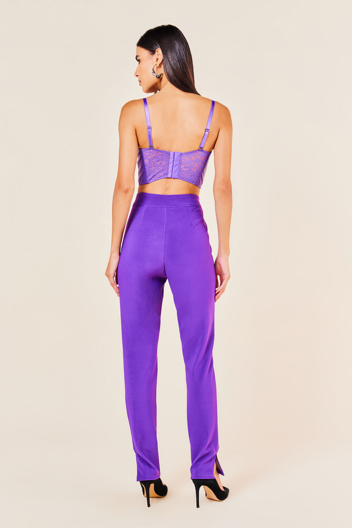 TOP CORSET COURO -ULTRA VIOLETA G - ULTRA VIOLETA - 245497