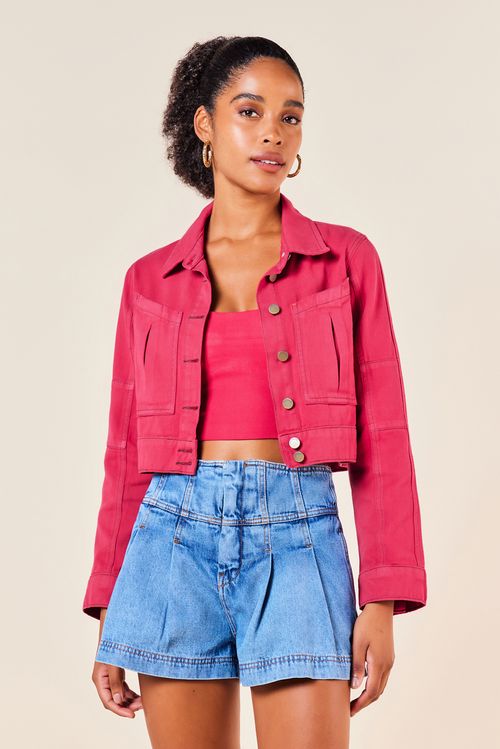 CROPPED LINHO ALCA LARGA -MAGENTA