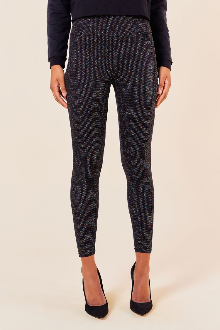 LEGGING MALHA LISA -PRETO / COLORIDO P - PRETO / COLORIDO - 249729