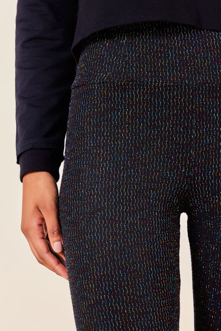 LEGGING MALHA LISA -PRETO / COLORIDO P - PRETO / COLORIDO - 249733