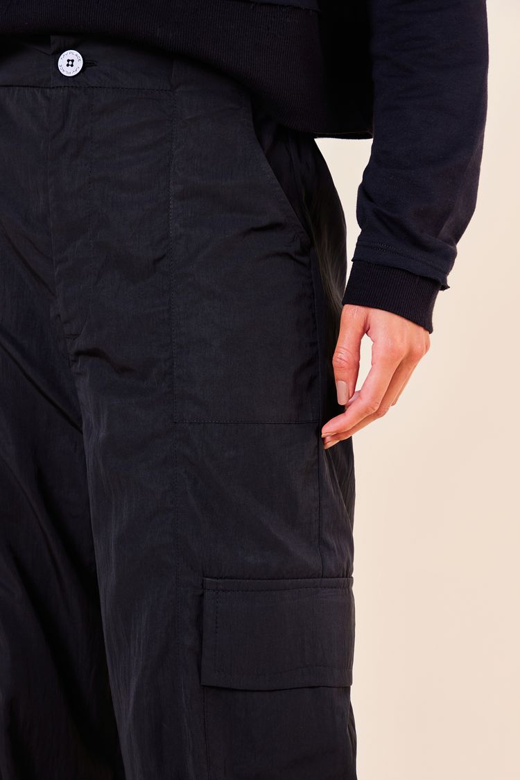 CALCA LARGA TECHNO -PRETO PP - PRETO - 252157