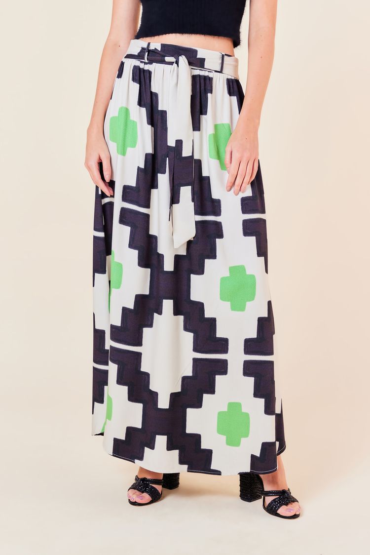SAIA LONGA ESTAMPA PADRONAGEM TRIBAL GG - EST PADRONAGEM TRIBAL - 252292