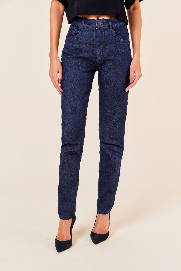 CALCA JEANS SKINNY BASICA -JEANS ESCURO 44 - JEANS ESCURO - 253417