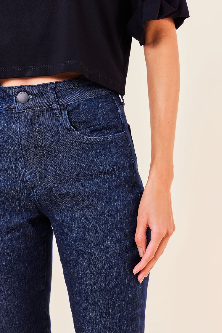 CALCA JEANS SKINNY BASICA -JEANS ESCURO 44 - JEANS ESCURO - 253423